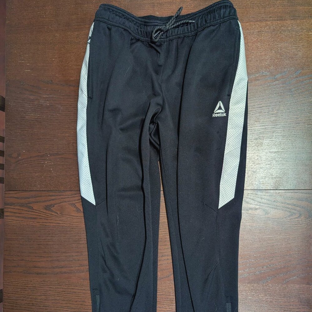 Adidas Pants Mens M Black Track Warm Up Drawstring Jogger Sweatpants Sweats Gym